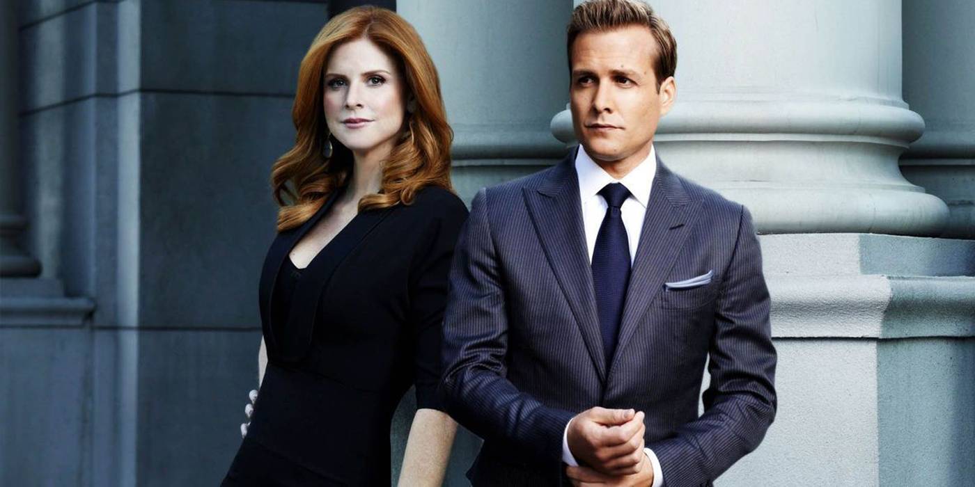 harvey and donna in suits